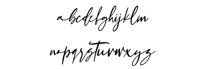 Claudio Wings Free Regular Font LOWERCASE