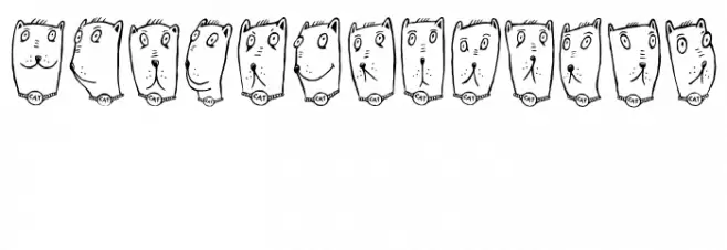 Claudio the Cat Regular Font OTHER CHARS