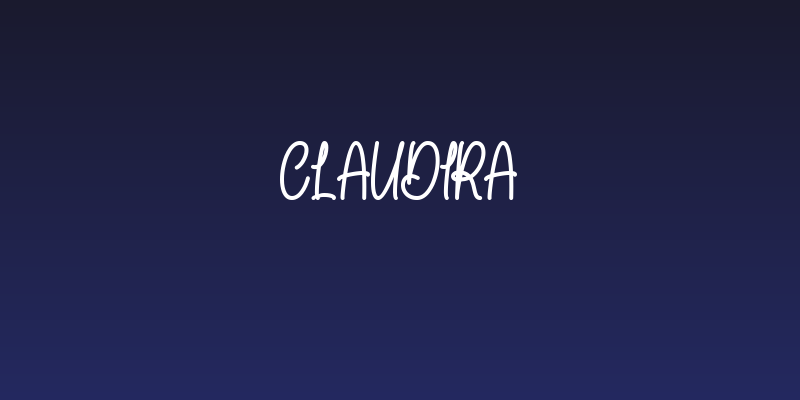 Claudira Social Header