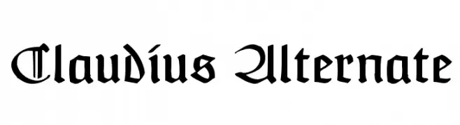 Claudius Alternate  Frei Schriftart Herunterladen
