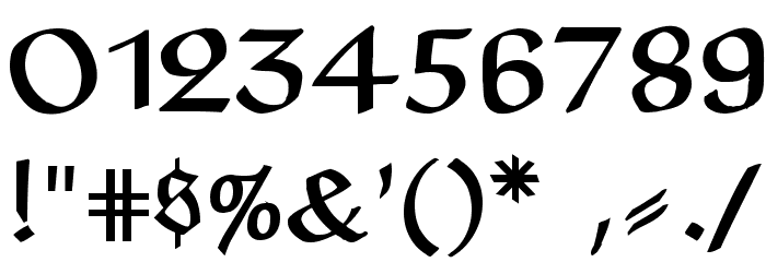 Claudius Alternate Font OTHER CHARS