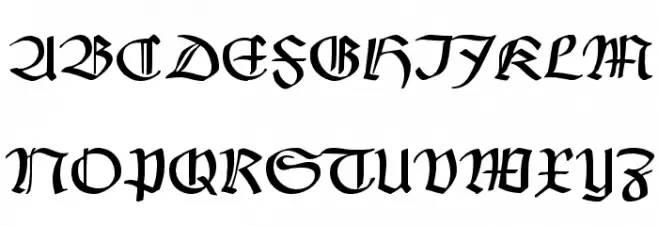 Claudius Alternate फ़ॉन्ट अपरकेस