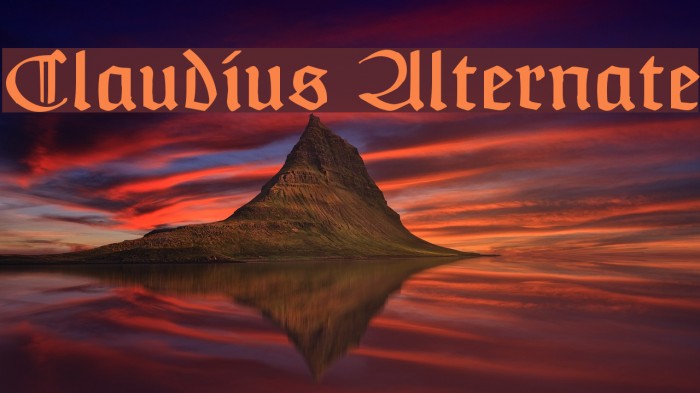 Claudius Alternate Font examples