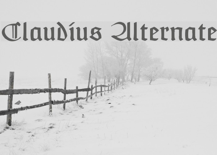 Claudius Alternate Font examples