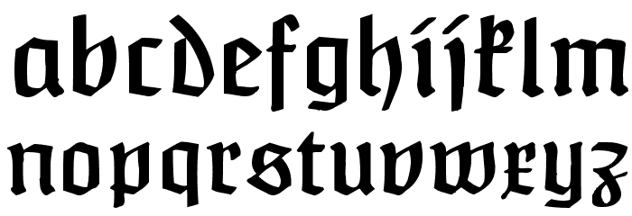 Claudius Alternate Font LOWERCASE