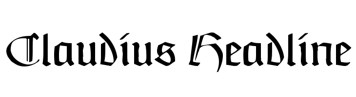 Claudius Headline Font