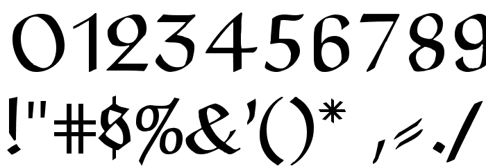 Claudius Headline Font OTHER CHARS
