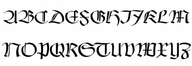 Claudius Headline Font UPPERCASE