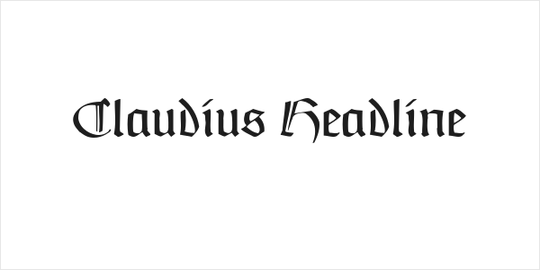 Claudius Headline Logo