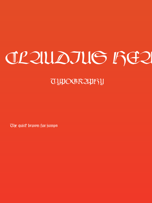 Claudius Headline Poster