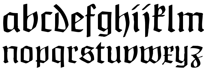 Claudius Headline Font LOWERCASE