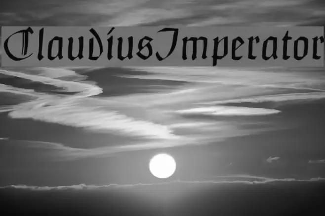 ClaudiusImperator Font examples