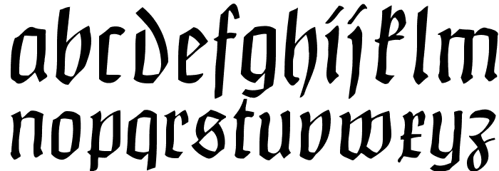 ClaudiusImperator Font LOWERCASE