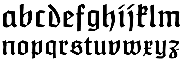Claudius Font LOWERCASE