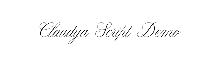 Claudya Script Demo Polices