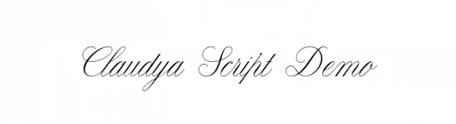 Claudya Script Demo  Frei Schriftart Herunterladen
