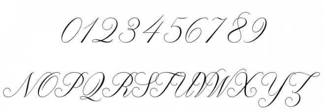 Claudya Script Demo Font OTHER CHARS