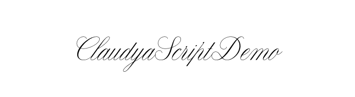 Claudya Script Demo  Frei Schriftart Herunterladen
