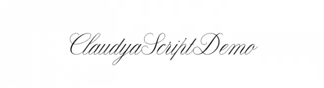 Claudya Script Demo  フリーフォントのダウンロード