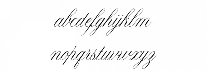 Claudya Script Demo Schriftart Kleinbuchstaben