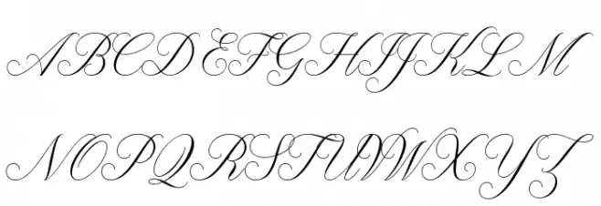 Claudya Script Demo 字体 大写