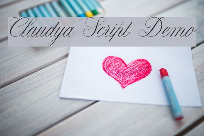 Claudya Script Demo Polices examples