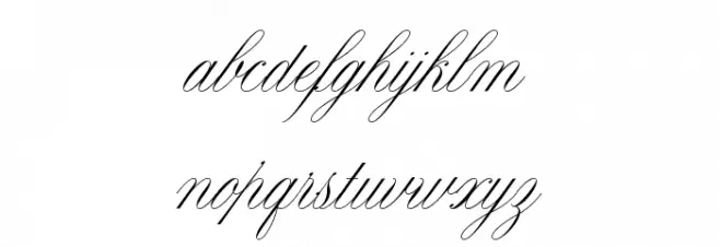 Claudya Script Demo Schriftart Kleinbuchstaben