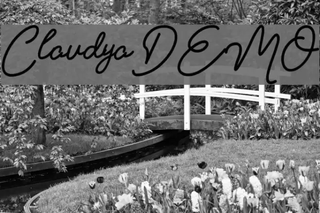 Claudya_DEMO Font examples