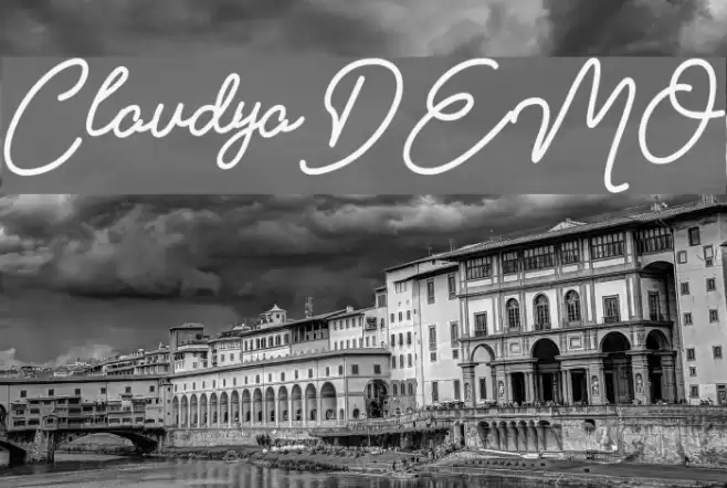 Claudya_DEMO Font examples
