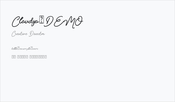 Claudya_DEMO Business Card