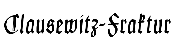 Clausewitz-Fraktur  Free Fonts Download