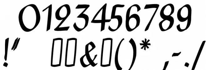 Clausewitz-Fraktur Font OTHER CHARS