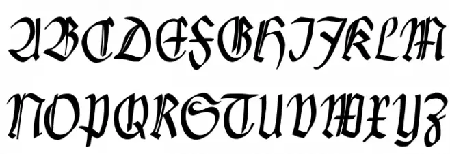 Clausewitz-Fraktur Schriftart Groß