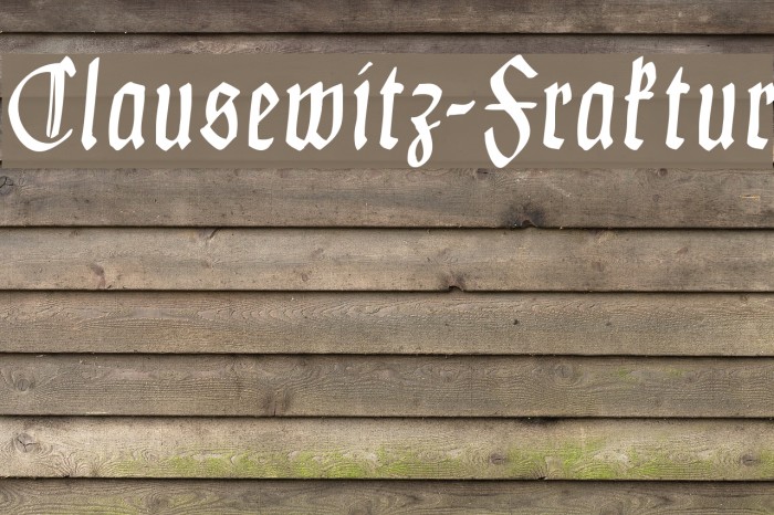 Clausewitz-Fraktur Example 1