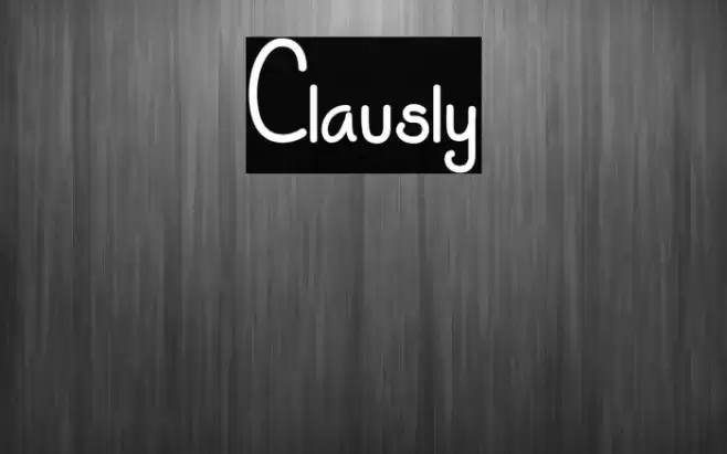 Clausly Font examples