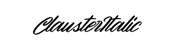 Clauster Italic  baixar fontes gratis