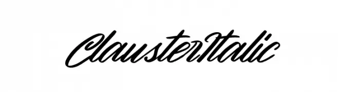 Clauster Italic  font caratteri gratis