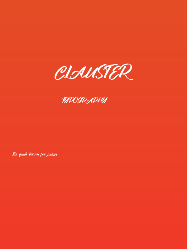 Clauster Poster