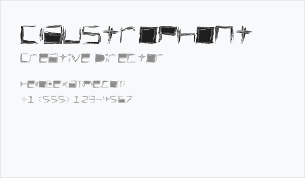 Claustrophont Business Card