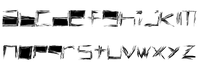 Claustrophont Font LOWERCASE