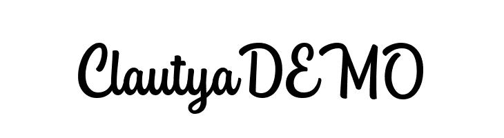 ClautyaDEMO  Скачать бесплатные шрифты