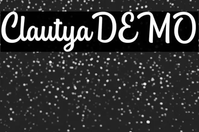 ClautyaDEMO Font examples