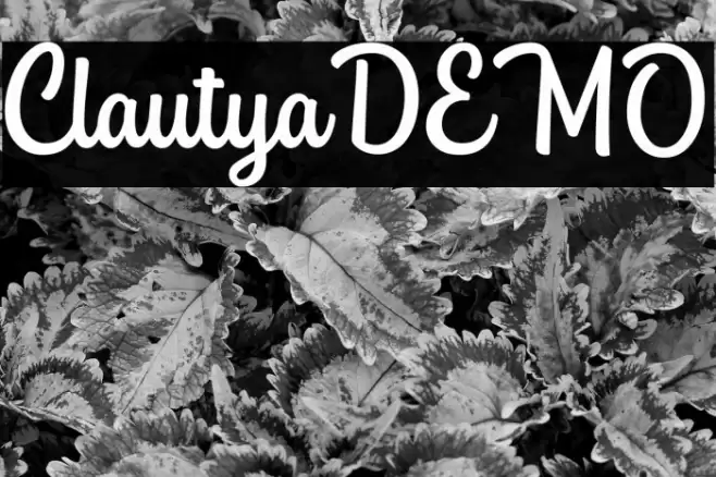 ClautyaDEMO Font examples