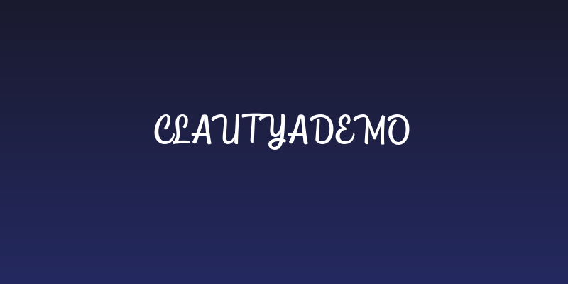 ClautyaDEMO Social Header