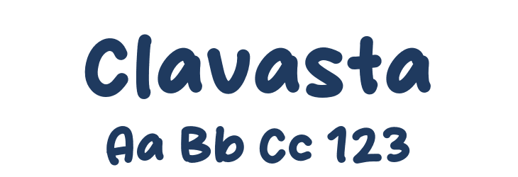 Clavasta Font Preview