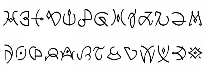 Clavat Script Fonte MAIÚSCULAS