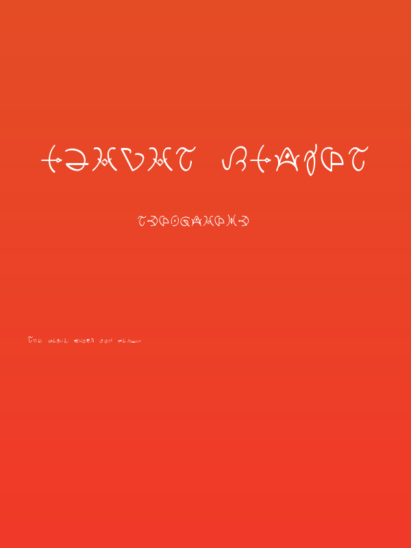 Clavat Script Poster