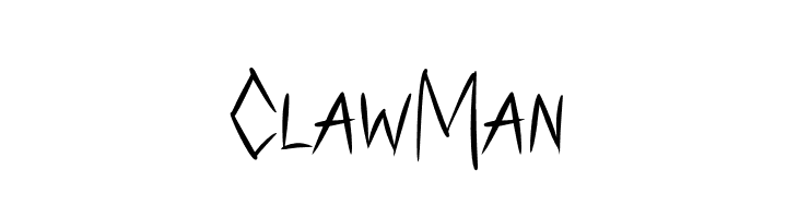 ClawMan  नि: शुल्क फ़ॉन्ट्स डाउनलोड