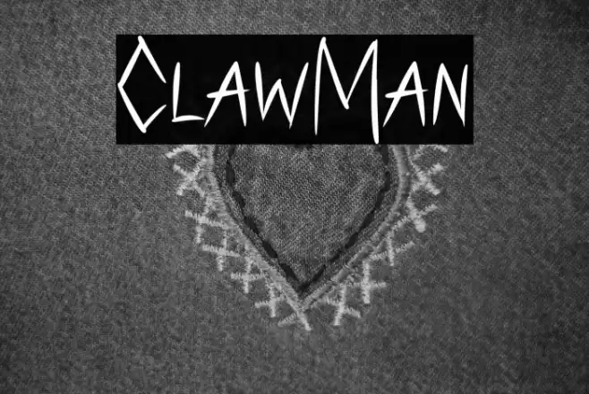 ClawMan Font examples