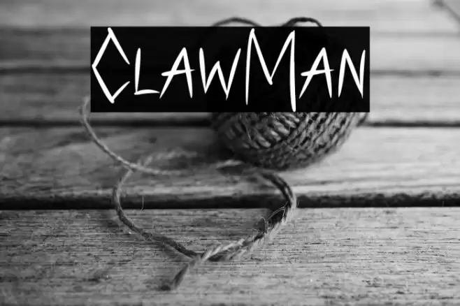 ClawMan Font examples